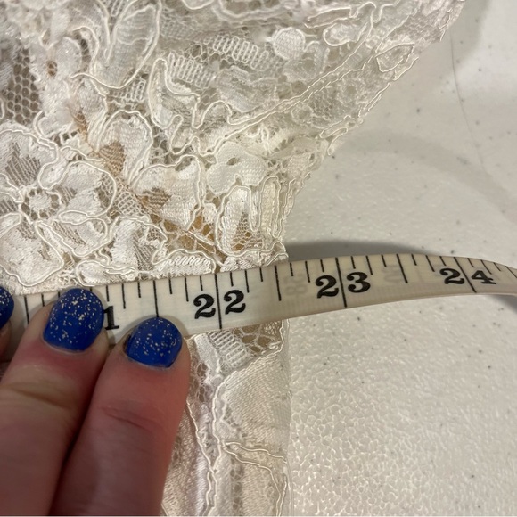 WATTERS 4011T Wedding Gown White Lace Mesh Dress 22W Bridal Maxi Train NWOT - Picture 13 of 13